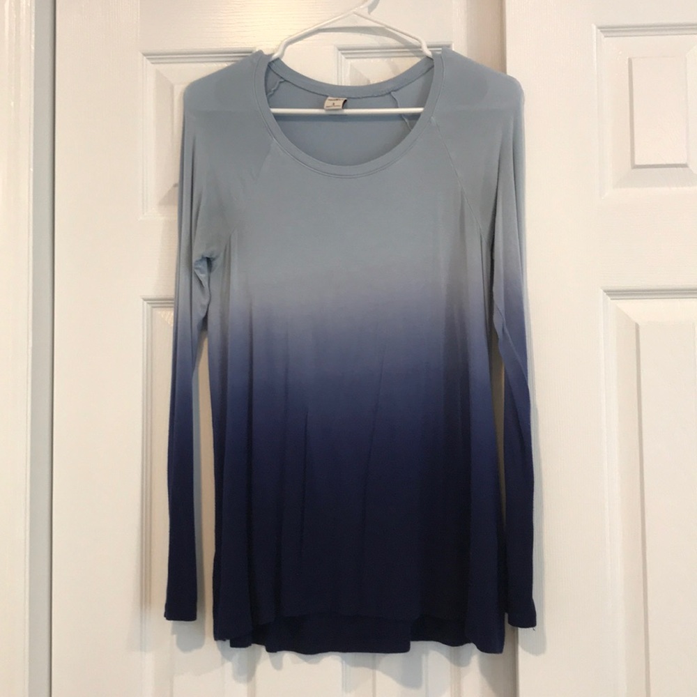 Hollister blue ombré long-sleeved shirt